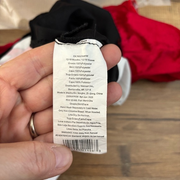 InCharacter Little Red Riding Hood Bodysuit Infant Baby Halloween Costume - Picture 2 of 6